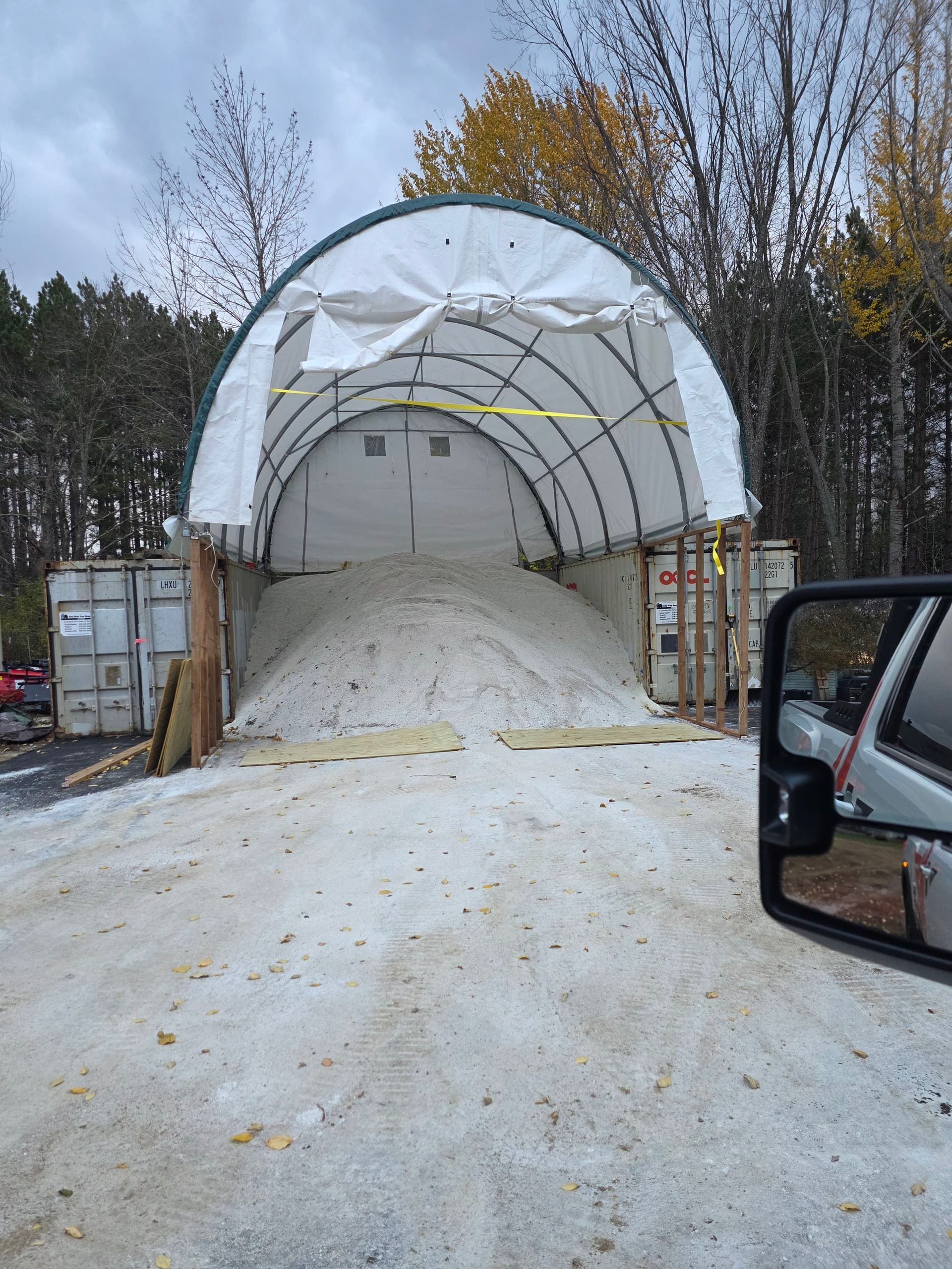 Prepared for Winter with Salt Stockpile